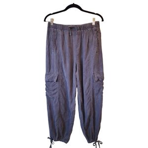 Splendid Women's Washed Lyocell Grey Cargo Pants Size M